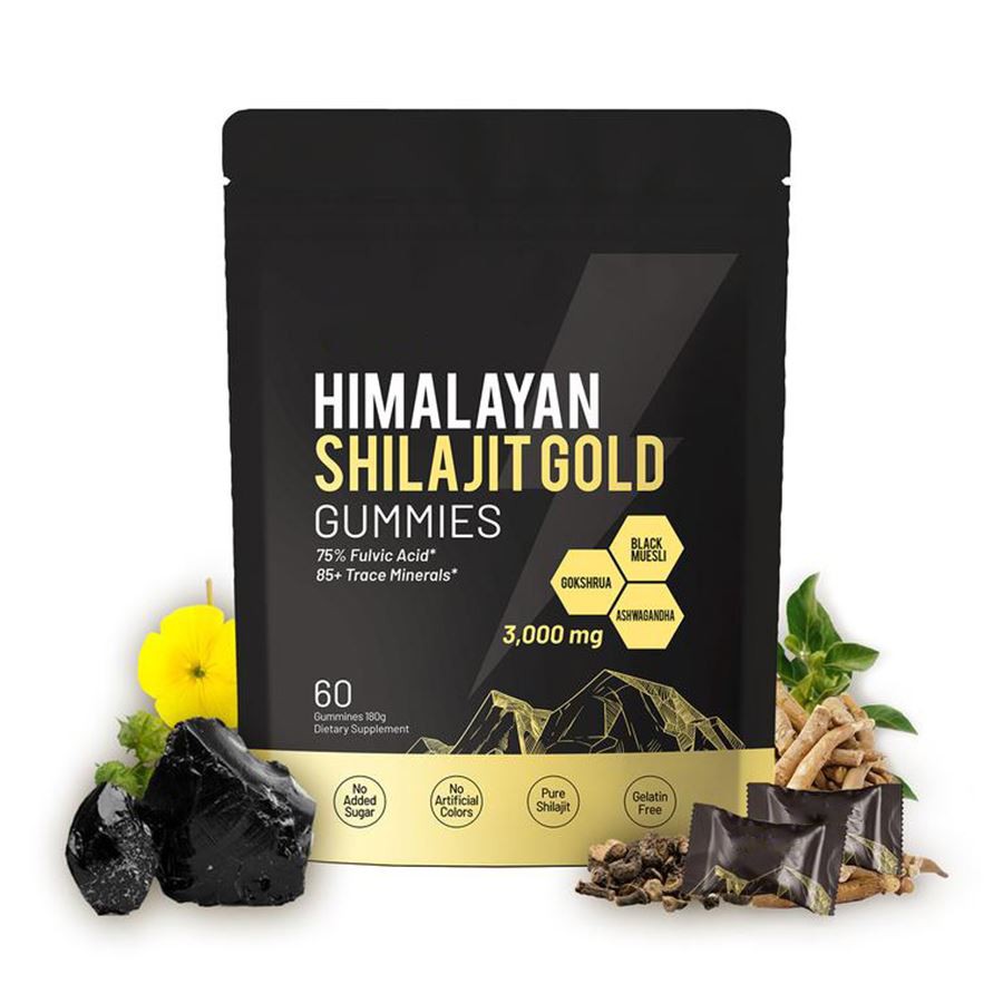 Himalayan shilajit lò gummies nati a ki pisan byennèt eliksir
