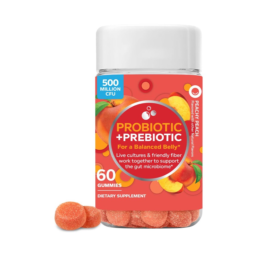 Peachy Peach Probiotic Prebiotic Gummies
