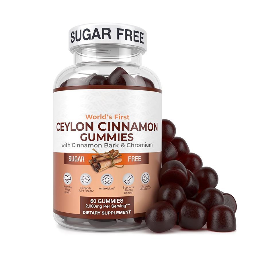 Sugar gratis Ceylon Cinnamon Gummies Nature's Heart - Healthy Antioksidan Rich Delight