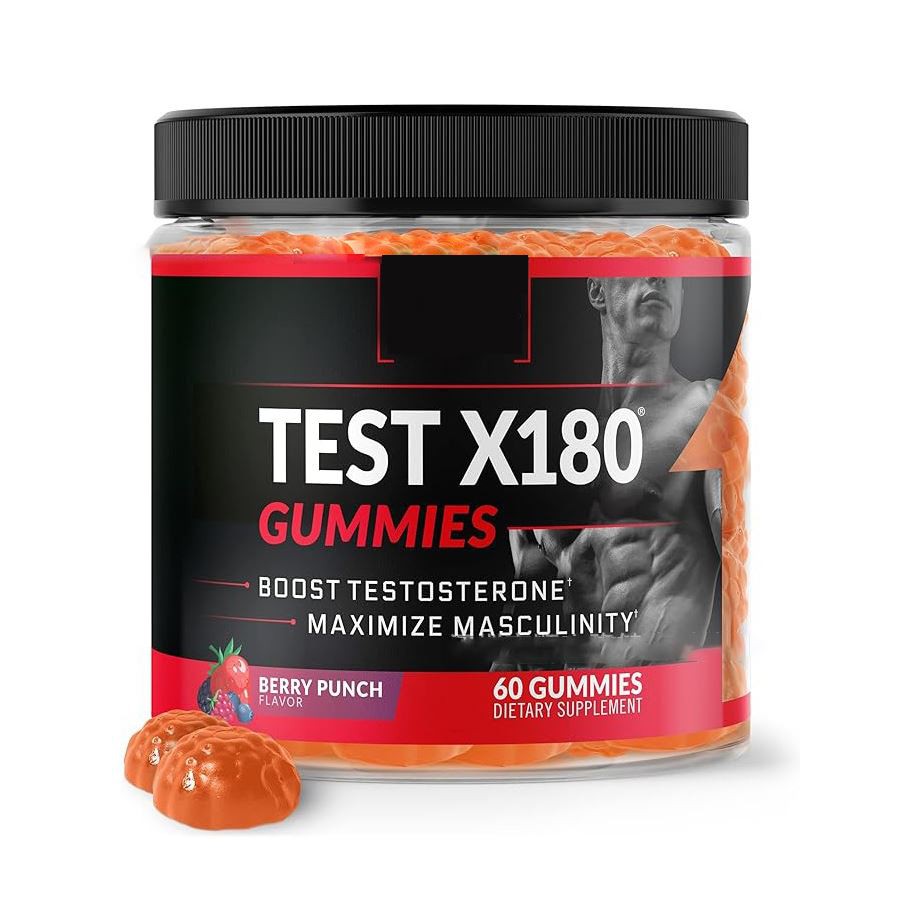 Test180 Testostewòn-Ogmante Gummies