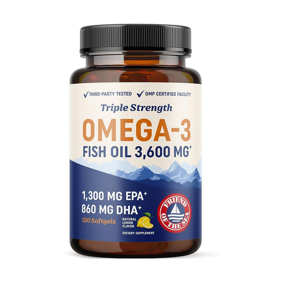 Triple fòs Omega 3 lwil pwason